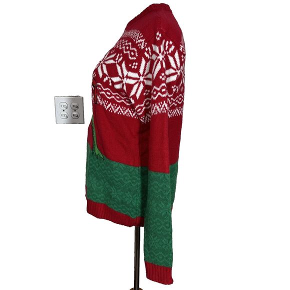 Blizzard Bay  T-Rex Ugly Christmas Sweater Size S - Picture 3 of 13